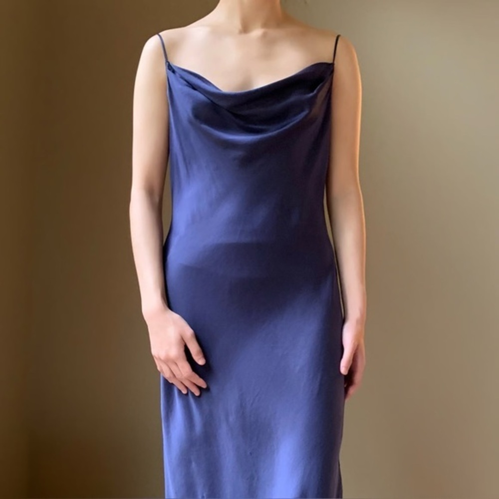 Victoria's Secret Vintage Navy Slip Gown